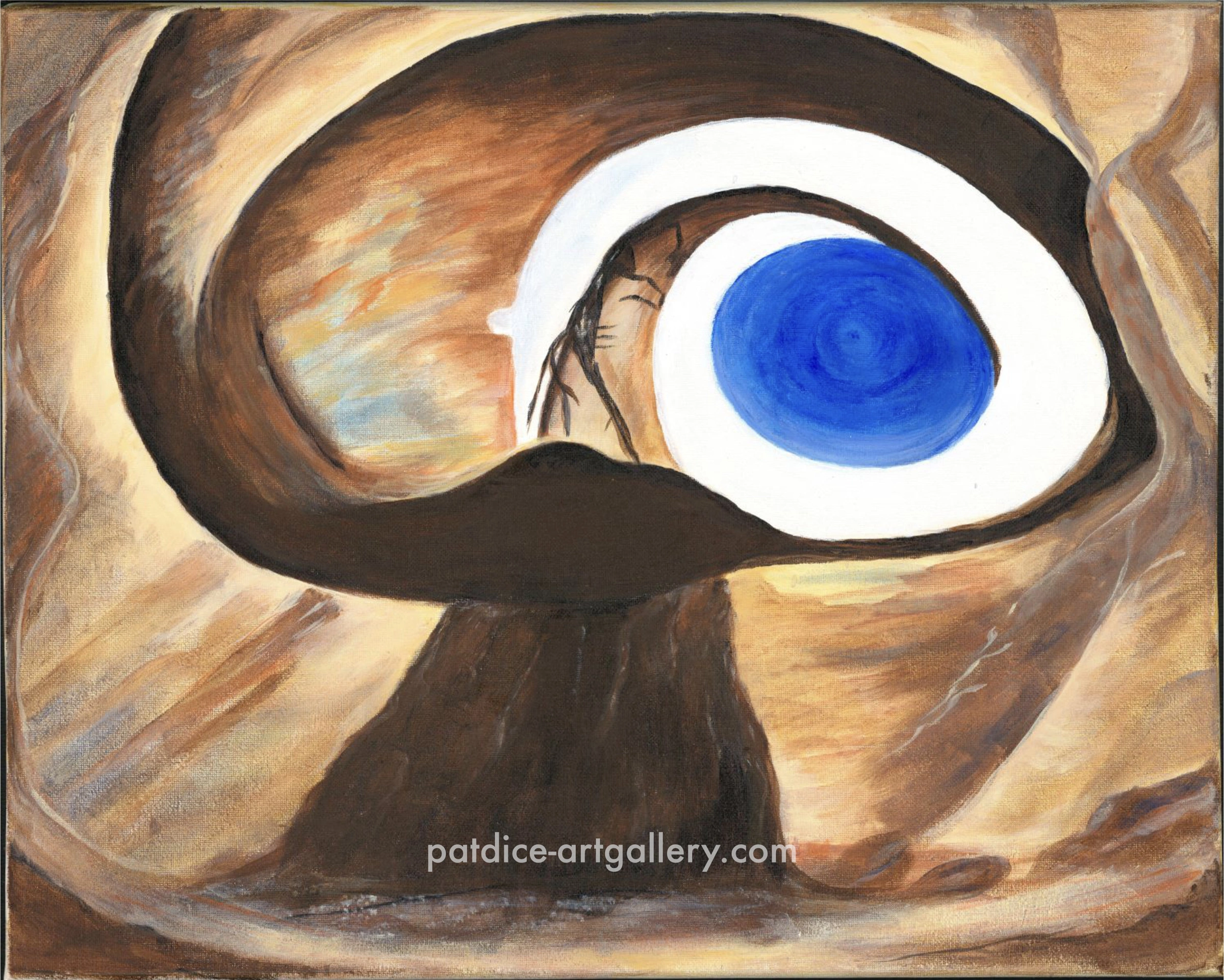 Blue Eye Surrounded by Brown Eyes  (Print) — full resolution